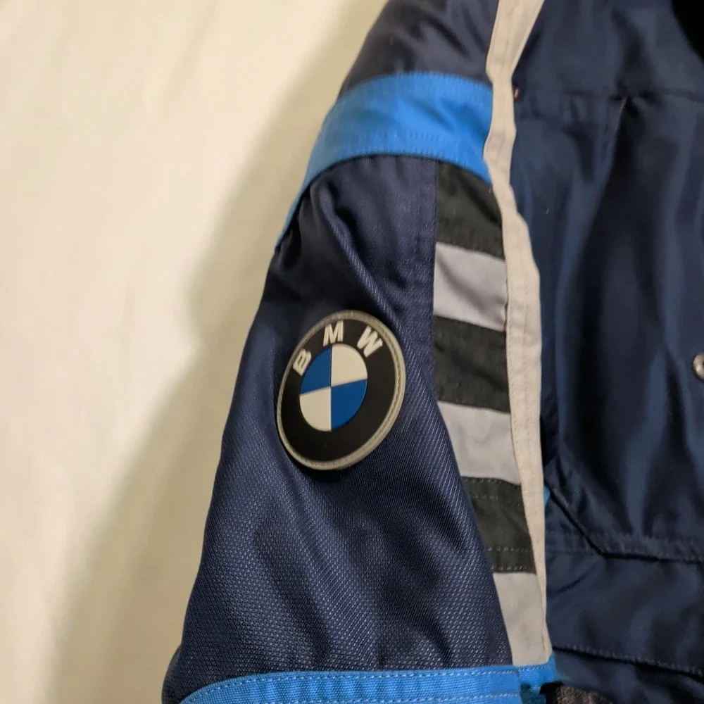 BMW Motorrad Rallye Motorcycle Jacket And Pants Set Mens Size 52R Blue Racing Ll